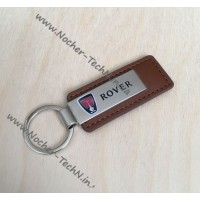 авто брелок Ровер Rover для авто з логотипом, шкіряний прямокутний